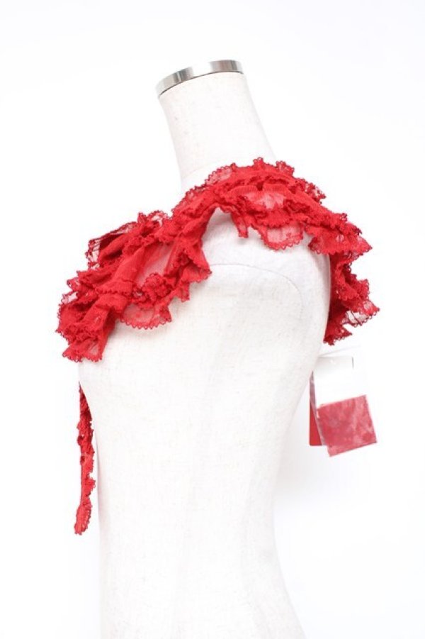 画像3: PINK HOUSE / ポルカドットチュールティペット  赤 Y-25-12-20-001-LO-ZA-SZ-ZY (3)