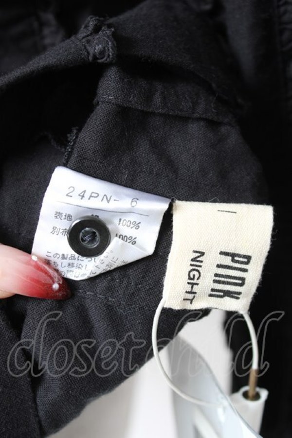 画像6: PINK HOUSE / フリル使いオーバーブラウス F 黒 Y-25-12-20-044-LO-BL-SZ-ZY (6)