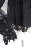 画像5: PINK HOUSE / ドットチュール×オリジナルローズチュールレースブラウス F 黒 Y-25-12-20-045-LO-BL-SZ-ZY (5)