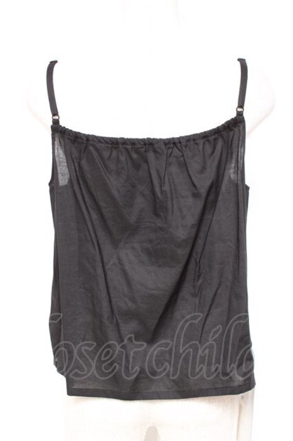 画像7: PINK HOUSE / ドットチュール×オリジナルローズチュールレースブラウス F 黒 Y-25-12-20-045-LO-BL-SZ-ZY (7)