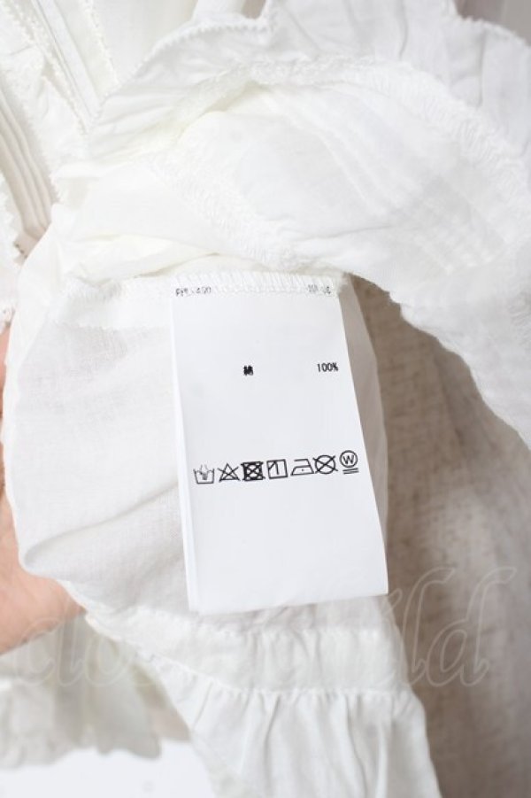 画像7: PINK HOUSE / リボンいっぱいフリルベスト F 白 Y-25-12-20-005-LO-TO-SZ-ZY (7)