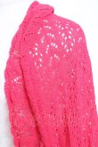 画像5: PINK HOUSE / 透かし編みボレロ風カーディガン F レッド(ダークピンク) Y-25-12-20-050-LO-TO-AS-ZY (5)