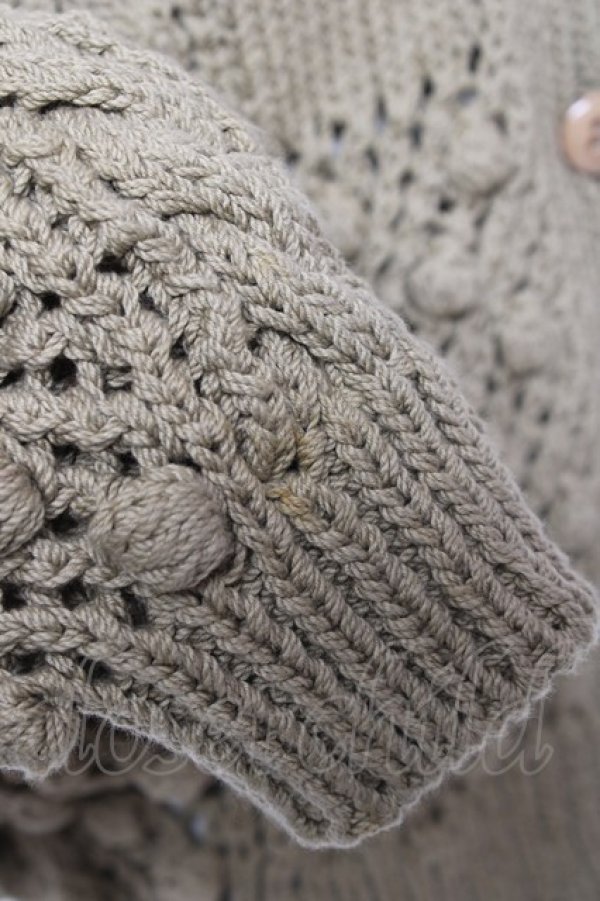 画像6: PINK HOUSE / モチーフつきニットカーディガン F カーキ Y-25-12-20-051-LO-TO-SZ-ZY (6)