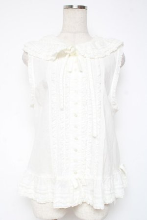 画像: PINK HOUSE / フードベスト  白 Y-25-12-20-006-LO-TO-SZ-ZY