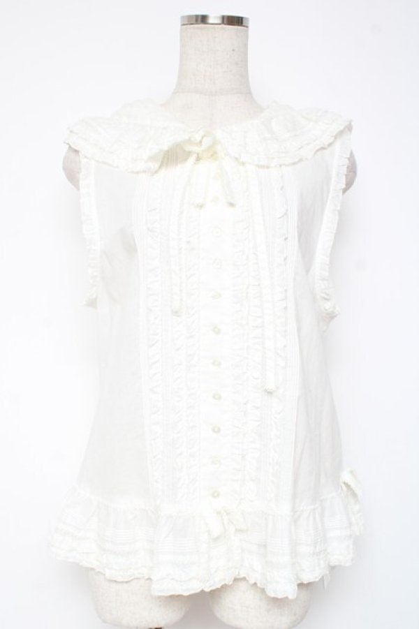 画像1: PINK HOUSE / フードベスト  白 Y-25-12-20-006-LO-TO-SZ-ZY (1)