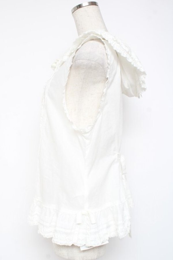 画像2: PINK HOUSE / フードベスト  白 Y-25-12-20-006-LO-TO-SZ-ZY (2)