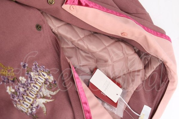 画像7: PINK HOUSE / フィフティバイオレッツ刺繍入りセーラーカラージャケット L ピンク Y-25-12-20-054-LO-JA-SZ-ZY (7)