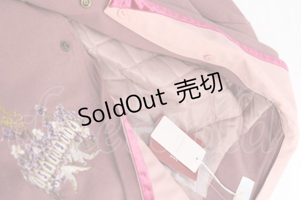 画像7: PINK HOUSE / フィフティバイオレッツ刺繍入りセーラーカラージャケット L ピンク Y-25-12-20-054-LO-JA-SZ-ZT0207B (7)