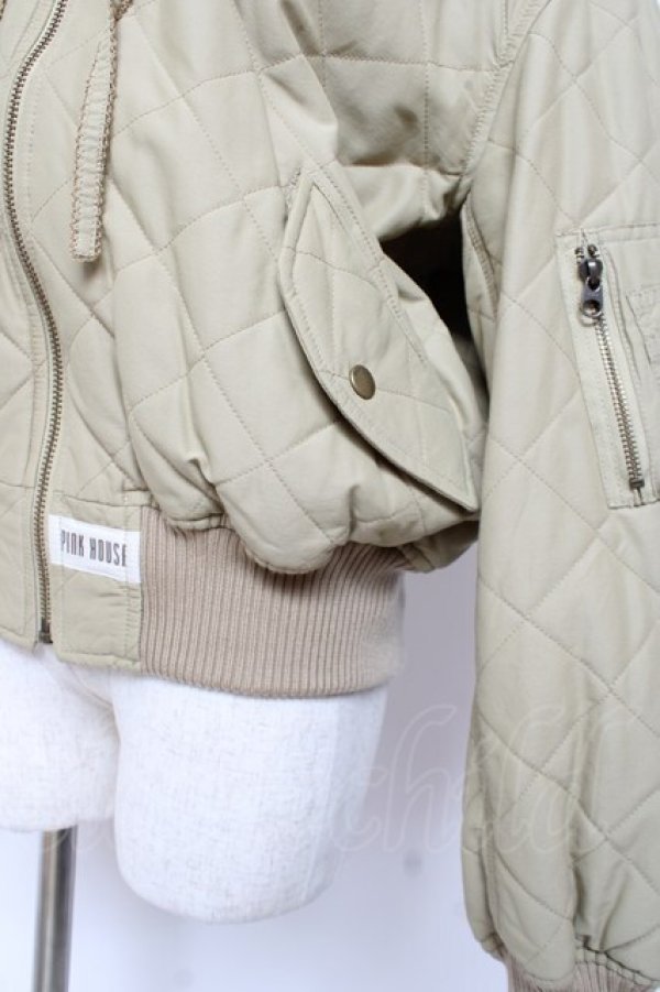 画像5: PINK HOUSE / PHロゴワッペン付きフードブルゾン F カーキ Y-25-12-20-057-LO-JA-SZ-ZY (5)