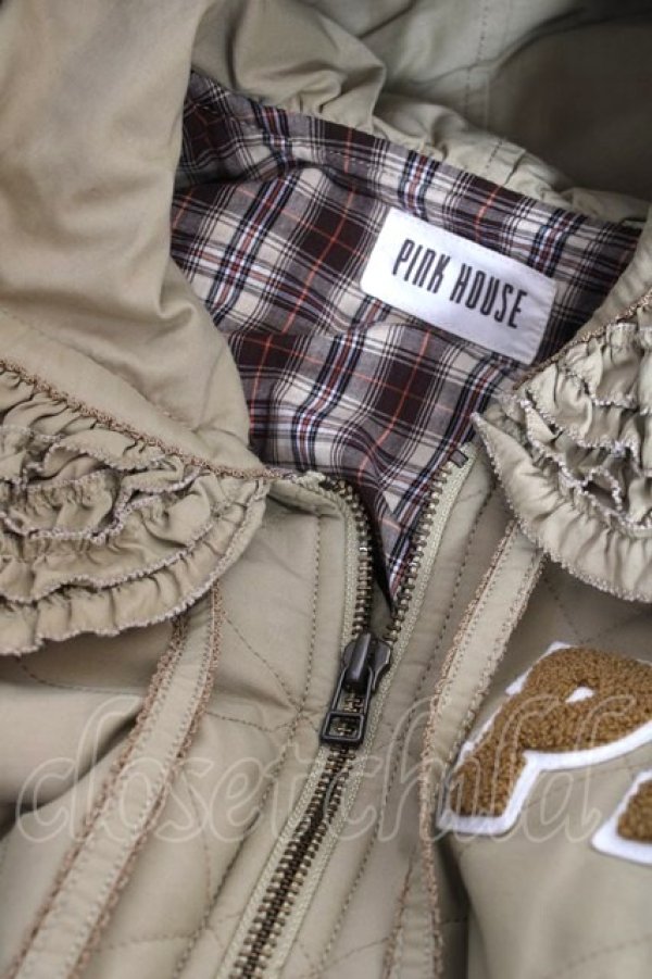 画像6: PINK HOUSE / PHロゴワッペン付きフードブルゾン F カーキ Y-25-12-20-057-LO-JA-SZ-ZY (6)