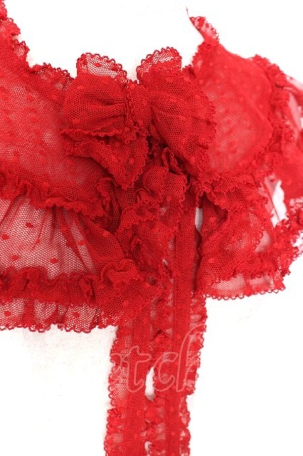 画像4: PINK HOUSE / ポルカドットチュールティペット  赤 Y-25-12-20-001-LO-ZA-SZ-ZY (4)