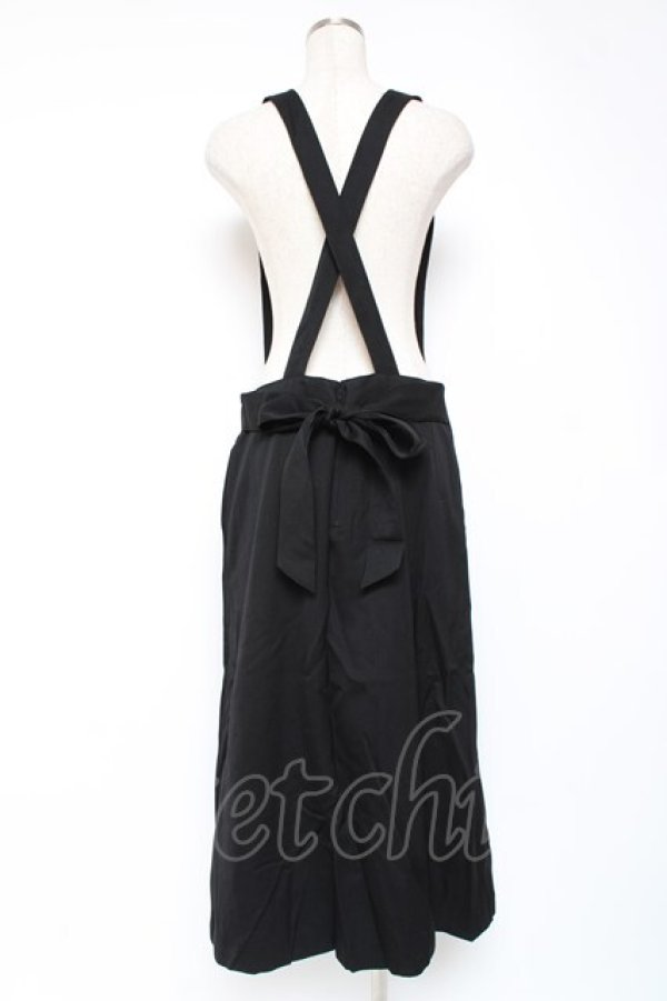 画像3: PINK HOUSE / 吊りスカート F 黒 Y-25-12-20-063-LO-SK-SZ-ZY (3)