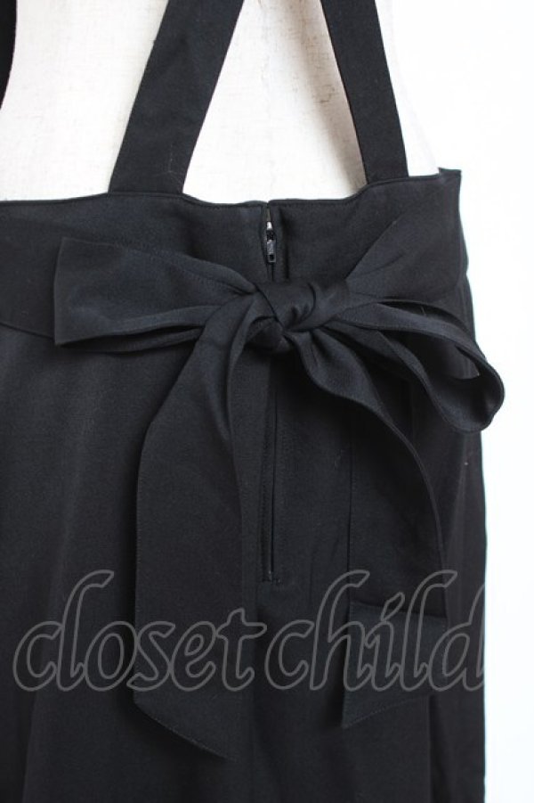 画像4: PINK HOUSE / 吊りスカート F 黒 Y-25-12-20-063-LO-SK-SZ-ZY (4)