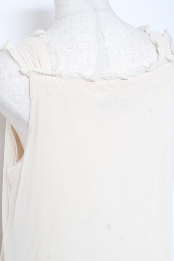 画像4: PINK HOUSE / 海外限定グラデーションチュールノースリーブワンピース F ベージュ Y-25-12-20-064-LO-OP-SZ-ZY (4)