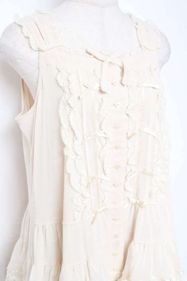 画像5: PINK HOUSE / 海外限定グラデーションチュールノースリーブワンピース F ベージュ Y-25-12-20-064-LO-OP-SZ-ZY (5)