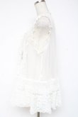 画像2: PINK HOUSE / ドットチュールレースベスト F 白 Y-25-12-20-007-LO-BL-SZ-ZY (2)