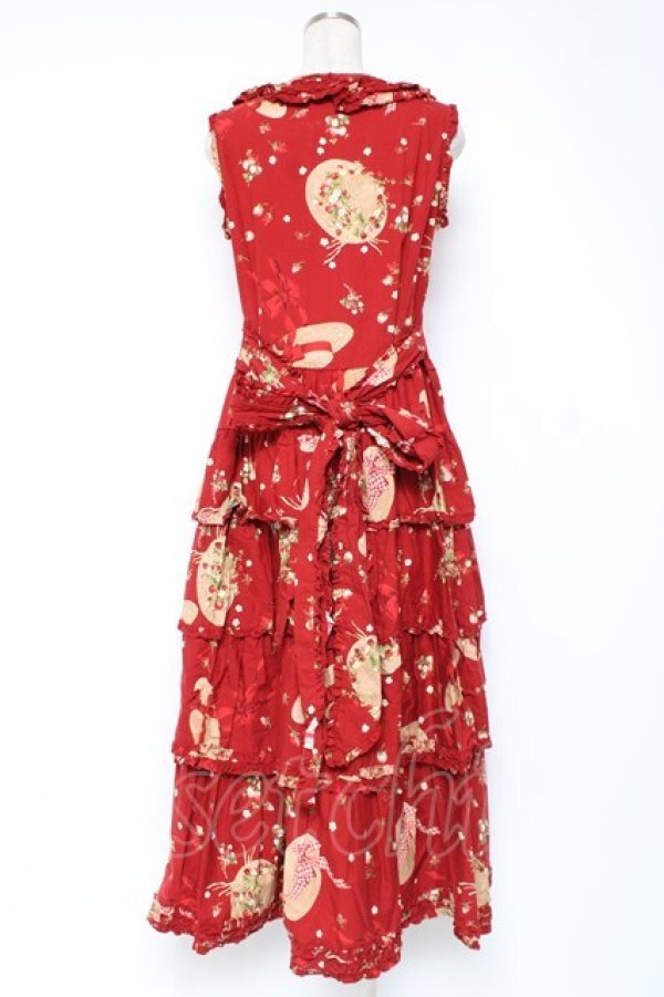 画像3: PINK HOUSE / ストロベリーハットワンピース  赤 Y-25-12-20-065-LO-OP-AS-ZY (3)