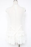 画像3: PINK HOUSE / ドットチュールレースベスト F 白 Y-25-12-20-007-LO-BL-SZ-ZY (3)