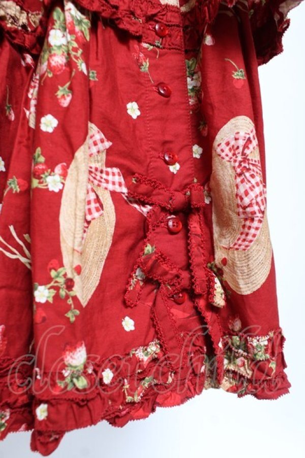 画像9: PINK HOUSE / ストロベリーハットワンピース  赤 Y-25-12-20-065-LO-OP-AS-ZY (9)