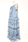 画像2: PINK HOUSE / ギンガムチェックロングワンピース F 青 Y-25-12-20-066-LO-OP-SZ-ZY (2)