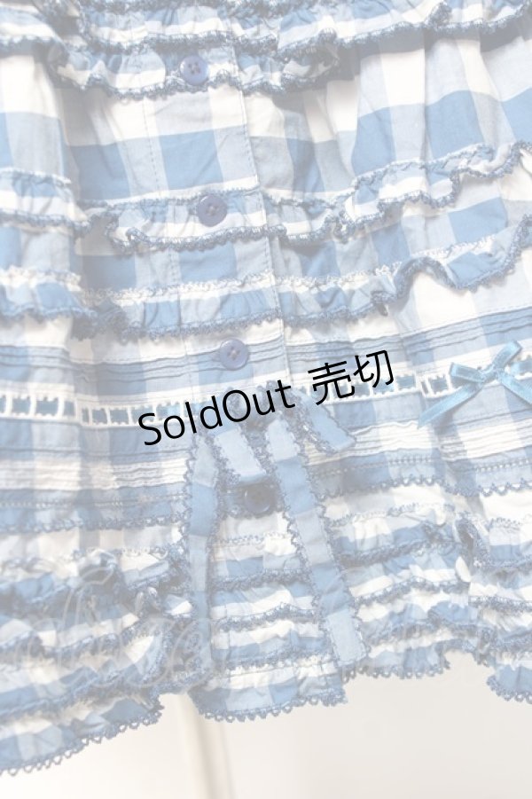 画像8: PINK HOUSE / ギンガムチェックロングワンピース F 青 Y-25-12-20-066-LO-OP-SZ-ZY (8)