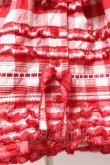 画像8: PINK HOUSE / ギンガムチェックロングワンピース  赤ｘ白 Y-25-12-20-067-LO-OP-SZ-ZY (8)