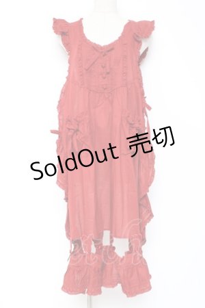 画像: PINK HOUSE / Flower Picnicのローンタブリエ F 赤 Y-25-12-20-068-LO-OP-SZ-ZY