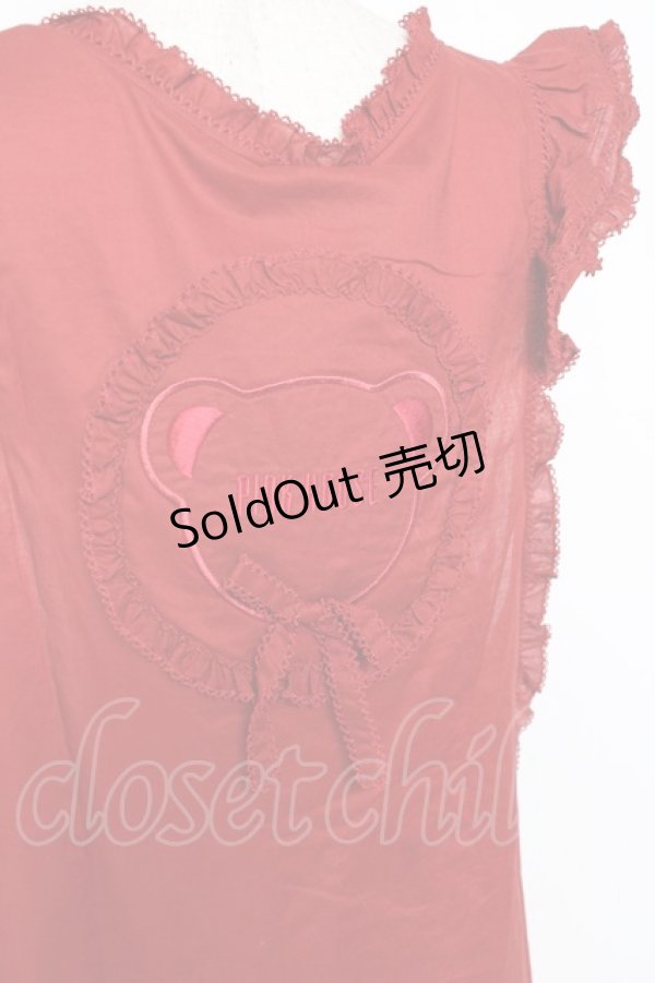 画像3: PINK HOUSE / Flower Picnicのローンタブリエ F 赤 Y-25-12-20-068-LO-OP-SZ-ZY (3)