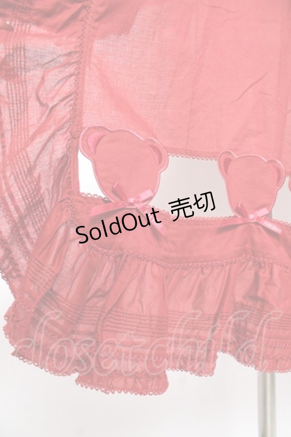 画像7: PINK HOUSE / Flower Picnicのローンタブリエ F 赤 Y-25-12-20-068-LO-OP-SZ-ZY (7)