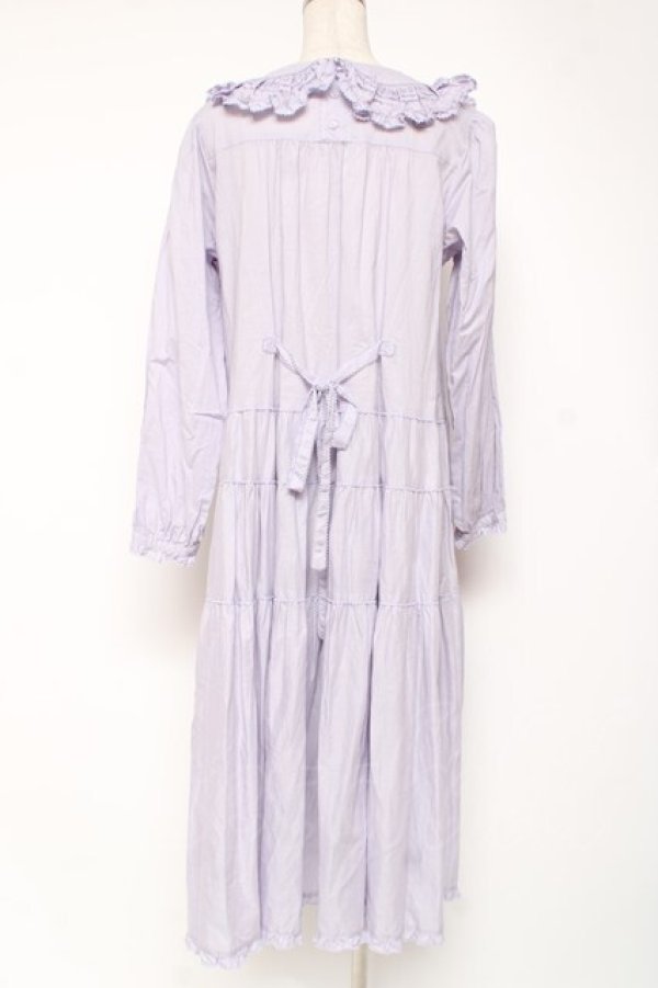 画像3: PINK HOUSE / フリル襟付きローンミディワンピース F ラベンダー Y-25-12-20-070-LO-OP-SZ-ZS (3)