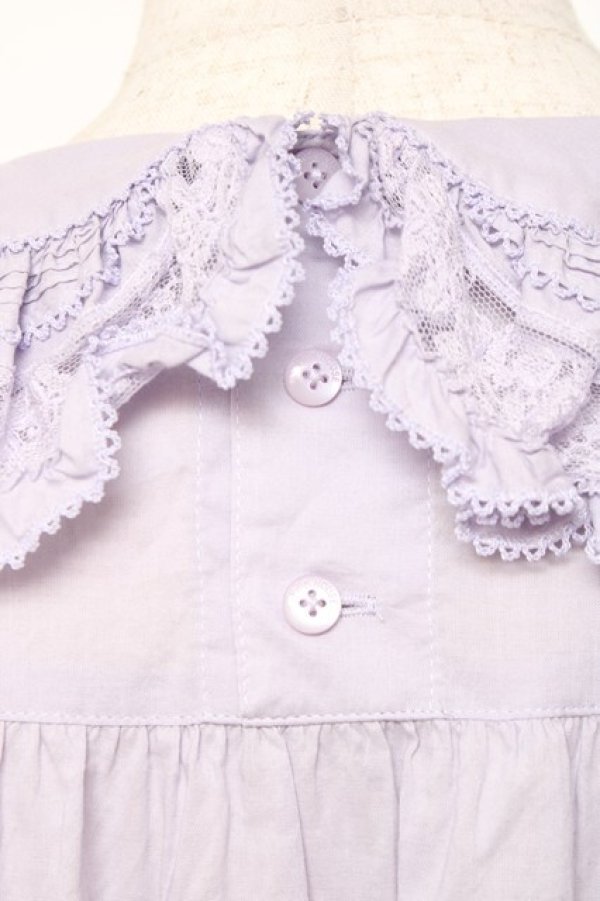 画像4: PINK HOUSE / フリル襟付きローンミディワンピース F ラベンダー Y-25-12-20-070-LO-OP-SZ-ZS (4)