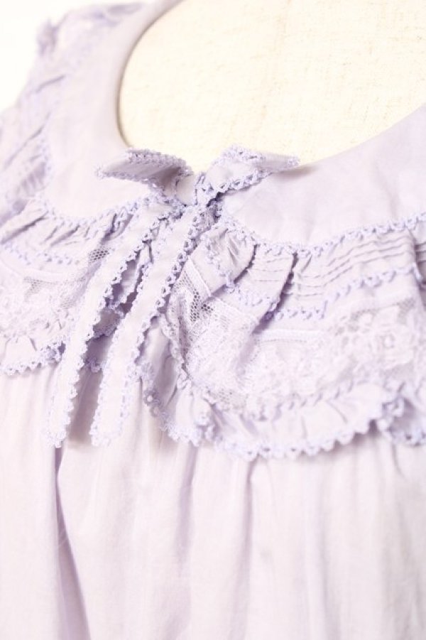 画像9: PINK HOUSE / フリル襟付きローンミディワンピース F ラベンダー Y-25-12-20-070-LO-OP-SZ-ZS (9)