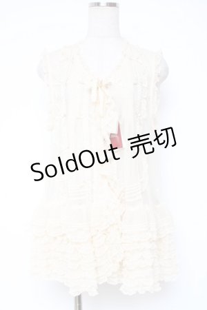 画像: PINK HOUSE / ドットチュールレースベスト F 生成り Y-25-12-20-008-LO-BL-SZ-ZY