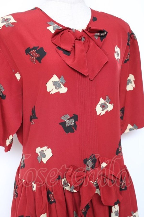 画像5: PINK HOUSE / スコッチテリアワンピース F 赤 Y-25-12-20-072-LO-OP-SZ-ZY (5)