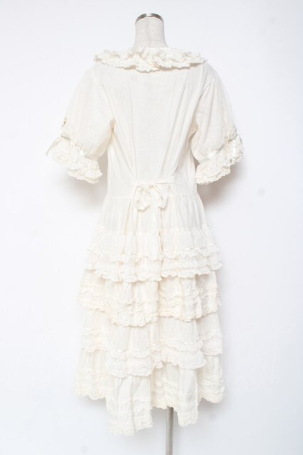 画像3: PINK HOUSE / ポルカドットチュール使いワンピース F 白 Y-25-12-20-073-LO-OP-SZ-ZY (3)