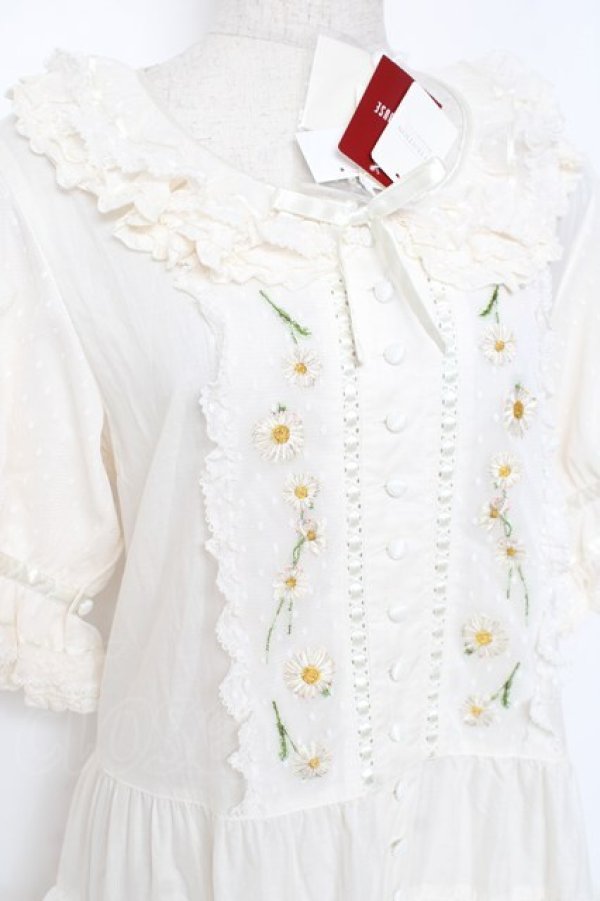 画像5: PINK HOUSE / ポルカドットチュール使いワンピース F 白 Y-25-12-20-073-LO-OP-SZ-ZY (5)