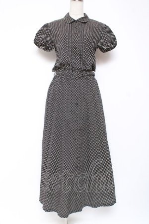 画像: PINK HOUSE / ドットワンピース F 黒 Y-25-12-20-074-LO-OP-SZ-ZY