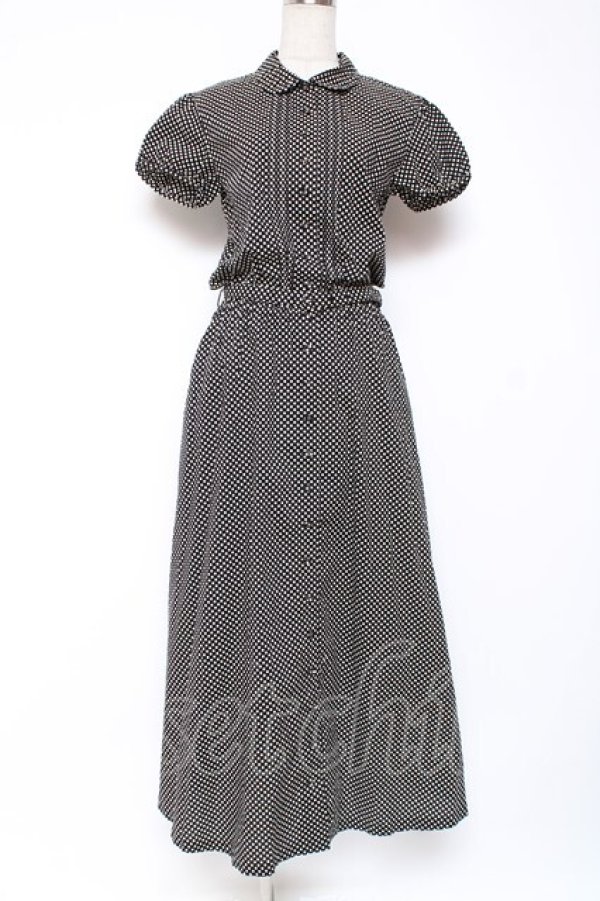 画像1: PINK HOUSE / ドットワンピース F 黒 Y-25-12-20-074-LO-OP-SZ-ZY (1)