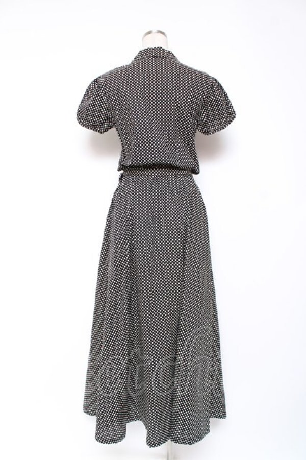 画像2: PINK HOUSE / ドットワンピース F 黒 Y-25-12-20-074-LO-OP-SZ-ZY (2)