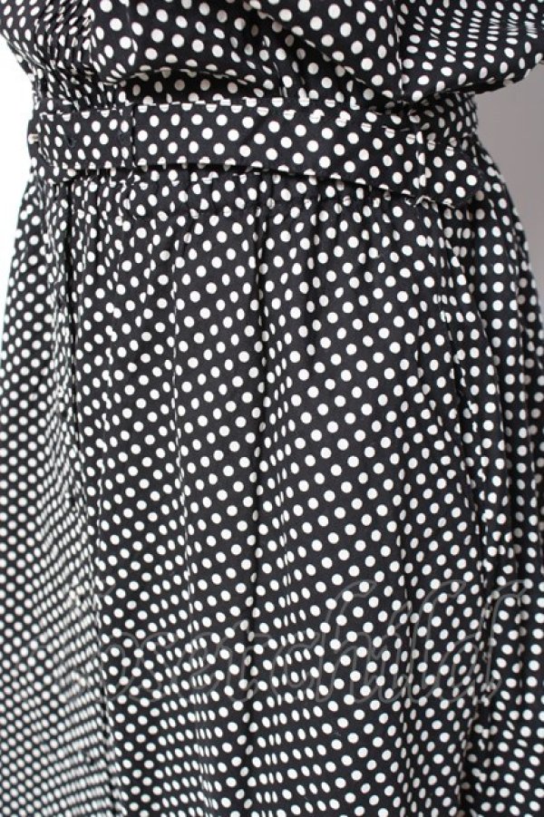 画像5: PINK HOUSE / ドットワンピース F 黒 Y-25-12-20-074-LO-OP-SZ-ZY (5)