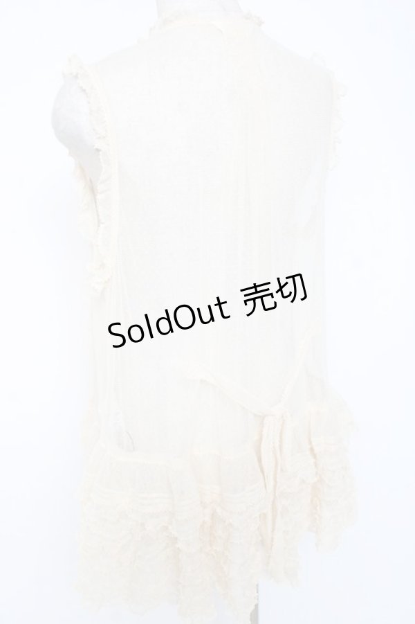 画像4: PINK HOUSE / ドットチュールレースベスト F 生成り Y-25-12-20-008-LO-BL-SZ-ZY (4)