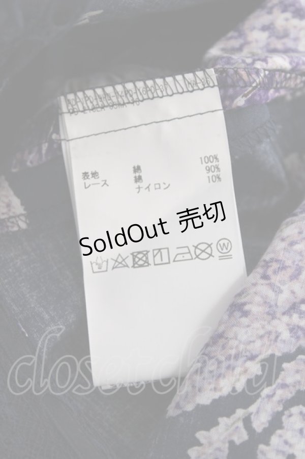 画像9: PINK HOUSE / ラベンダープリントノースリーブワンピース F 紺 Y-25-12-20-075-LO-OP-AS-ZY (9)