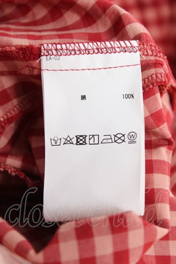 画像9: PINK HOUSE / カラーギンガムチェックワンピース F 赤 Y-25-12-20-078-LO-OP-AS-ZS (9)