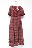 画像1: PINK HOUSE / オジリナルタータンワンピース F 赤 Y-25-12-20-079-LO-OP-SZ-ZY (1)