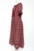 画像2: PINK HOUSE / オジリナルタータンワンピース F 赤 Y-25-12-20-079-LO-OP-SZ-ZY (2)