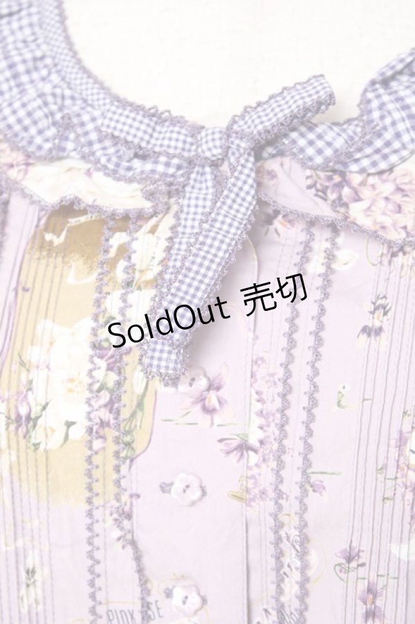 画像6: PINK HOUSE / フィフティバイオレッツプリントワンピース F ラベンダー Y-25-12-20-081-LO-OP-SZ-ZS (6)