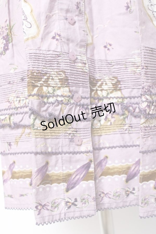 画像8: PINK HOUSE / フィフティバイオレッツプリントワンピース F ラベンダー Y-25-12-20-081-LO-OP-SZ-ZS (8)