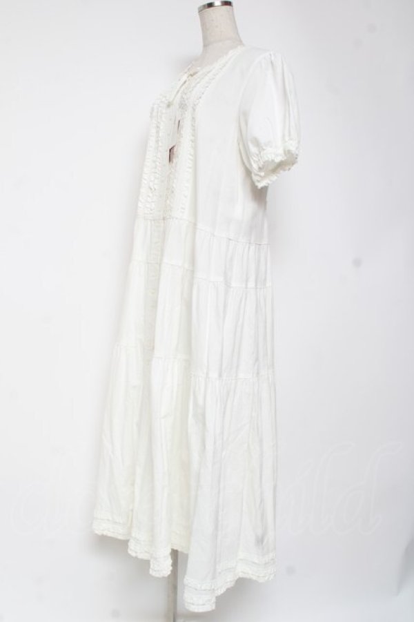 画像2: PINK HOUSE / ティアードロングワンピース F 白 Y-25-12-20-082-LO-OP-AS-ZY (2)