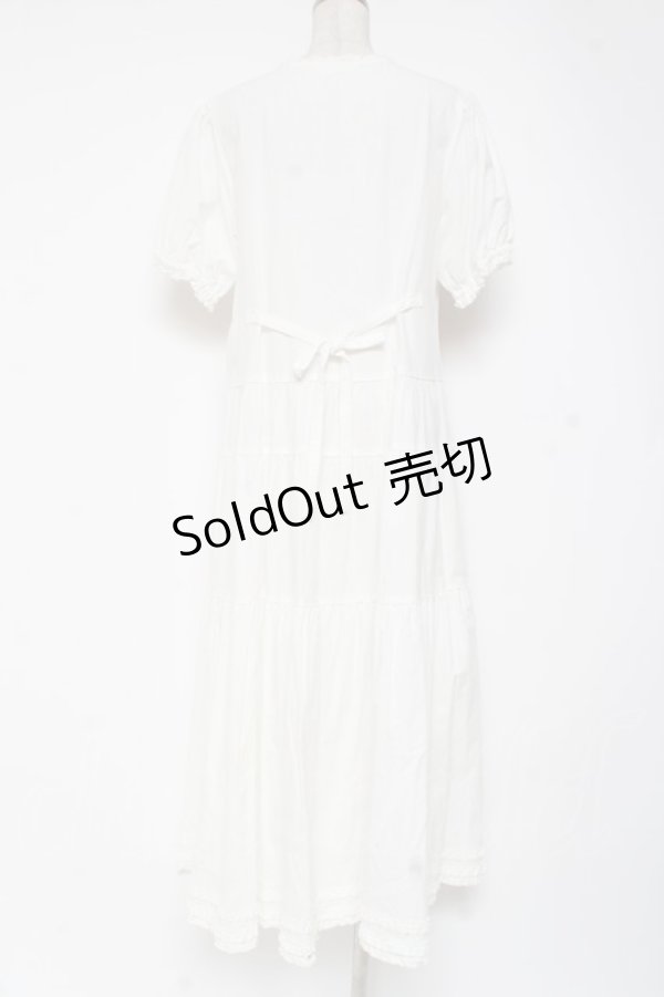 画像3: PINK HOUSE / ティアードロングワンピース F 白 Y-25-12-20-082-LO-OP-AS-ZY (3)