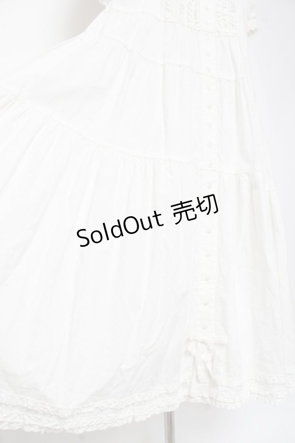 画像7: PINK HOUSE / ティアードロングワンピース F 白 Y-25-12-20-082-LO-OP-AS-ZY (7)